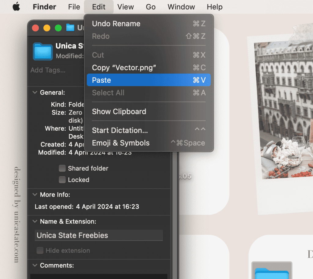 how to change the icon of a folder mac