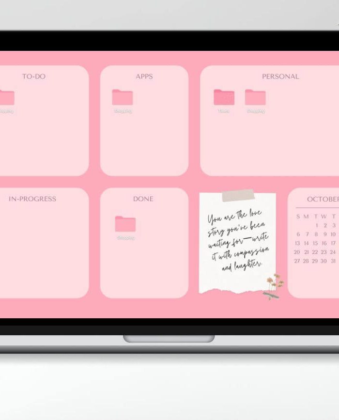 aesthetic pink desktop wallpapers